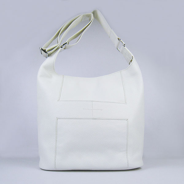 Knockoff Hermes Good News H Women Shoulder Bag White H2801 - Click Image to Close